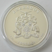 Barbados 1 Dollar 2021 Caribbean Silver Octopus