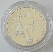 Chad 1000 Francs 1999 Football World Cup in France Silver