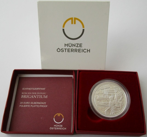 Österreich 20 Euro 2012 Rom an der Donau Brigantium