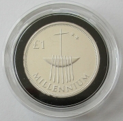 Ireland 1 Pound 2000 Millennium Silver