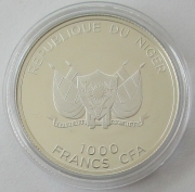 Niger 1000 Francs 2010 Ships HMS Joliba Silver