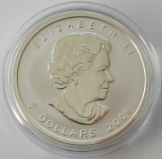 Canada 5 Dollars 2006 Maple Leaf Lunar Dog Privy 1 Oz Silver