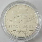 United Kingdom 2 Pounds 2021 Music Legends Elton John 1 Oz Silver BU