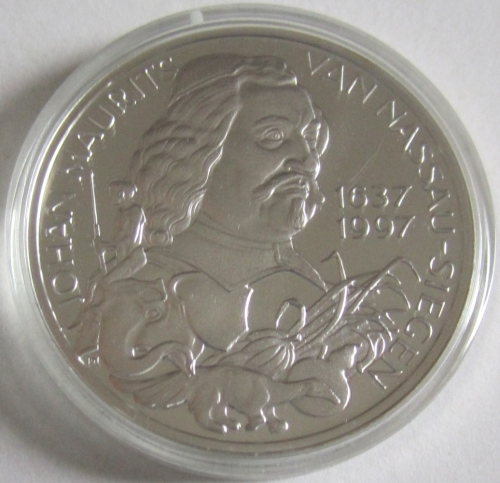 Netherlands 25 ECU 1997 Johan Maurits van Nassau-Siegen Silver