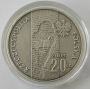 Polen 20 Zlotych 2004 60 Jahre Ghetto Lodz