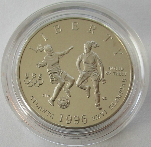 USA 1/2 Dollar 1996 Olympics Atlanta Football / Soccer Proof