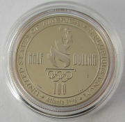 USA 1/2 Dollar 1996 Olympia Atlanta Fußball PP