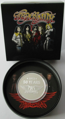 Niue 2 Dollars 2023 50 Years Aerosmith 1 Oz Silver