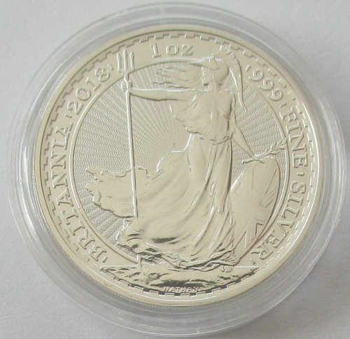 United Kingdom 2 Pounds 2018 Britannia 1 Oz Silver