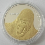 New Zealand 1 Dollar 2005 King Kong 1 Oz Silver