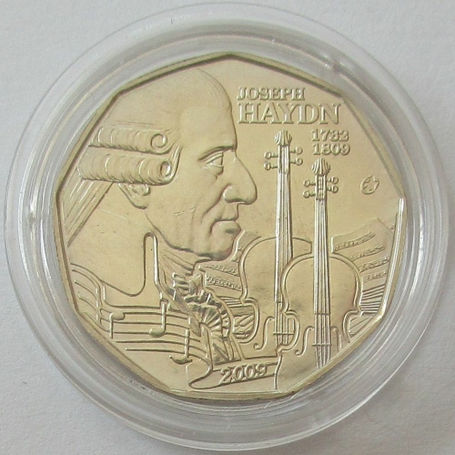 Österreich 5 Euro 2009 Europastern Joseph Haydn