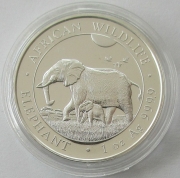 Somalia 100 Shillings 2022 Elephant 1 Oz Silver