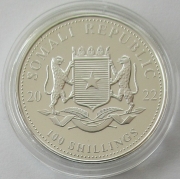 Somalia 100 Shillings 2022 Elephant 1 Oz Silver