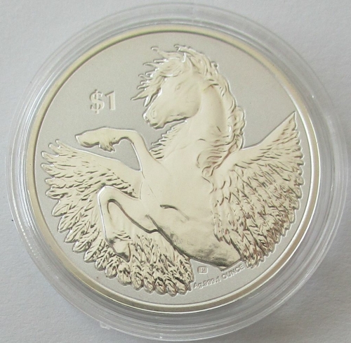 British Virgin Islands 1 Dollars 2020 Pegasus 1 Oz Silver