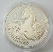 British Virgin Islands 1 Dollars 2020 Pegasus 1 Oz Silver