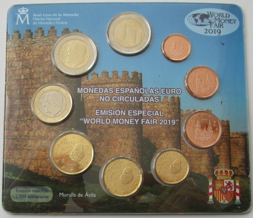 Spain Coin Set 2019 World Money Fair in Berlin