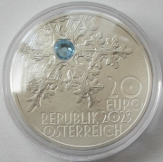 Austria 20 Euro 2023 Secrets of Snow 2/3 Oz Silver