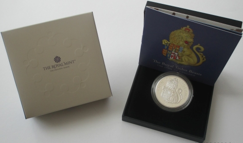 United Kingdom 2 Pounds 2022 Royal Tudor Beasts Lion of England 1 Oz Silver Proof