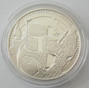 Niue 2 Dollars 2020 Star Wars Boba Fett 1 Oz Silver