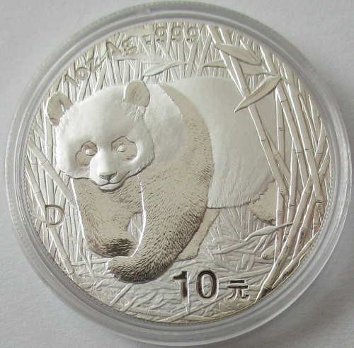 China 10 Yuan 2001 Panda "D"