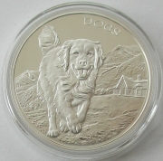 Fiji 50 Cents 2022 Dogs Golden Retriever 1 Oz Silver