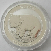 Australia 1 Dollar 2022 Wombat 1 Oz Silver