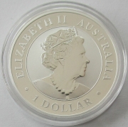 Australia 1 Dollar 2022 Wombat 1 Oz Silver