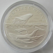 Australia 1 Dollar 2023 Antarctic Territory Humpback Whale 1 Oz Silver