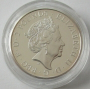 United Kingdom 2 Pounds 2022 Royal Tudor Beasts Seymour Panther 1 Oz Silver Proof