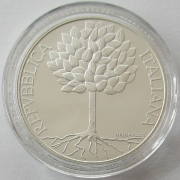 Italy 5 Euro 2003 1 Year Monetary Union Silver BU