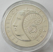 Italy 5 Euro 2010 100 Years Confindustria Silver