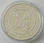 Singapur Medaille 1986 Lunar Tiger