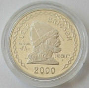 USA 1 Dollar 2000 Leif Ericson Millennium Silver Proof