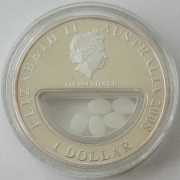 Australia 1 Dollar 2008 Treasures of Australia Opals 1 Oz Silver