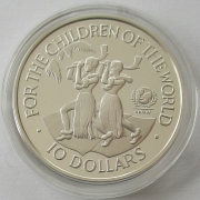 Fiji 10 Dollars 1997 UNICEF Silver