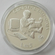 Malta 5 Liri 1997 UNICEF Silver