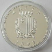 Malta 5 Liri 1997 UNICEF Silver