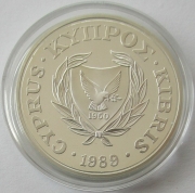 Cyprus 1 Pound 1989 70 Years Save the Children Fund Silver Proof
