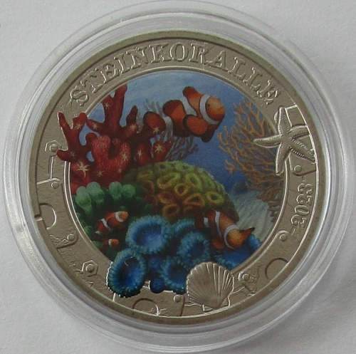 Austria 3 Euro 2023 Luminous Marine Life Stony Coral