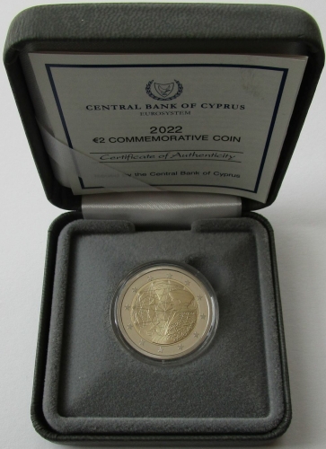 Cyprus 2 Euro 2022 35 Years Erasmus Programme Proof