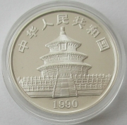 China 10 Yuan 1990 Panda 1 Oz Silver Proof