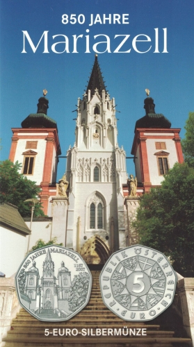 Österreich 5 Euro 2007 850 Jahre Mariazell BU