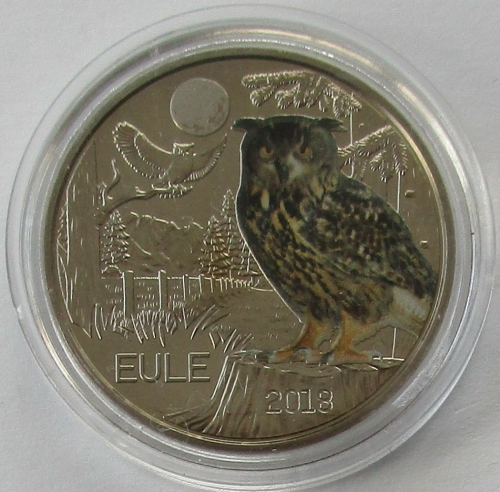 Österreich 3 Euro 2018 Tiere Eule