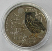 Austria 3 Euro 2018 Wildlife Owl