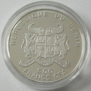 Benin 500 Francs 2012 Lunar Drache Gelb
