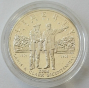 USA 1 Dollar 2004 200 Years Lewis & Clark Expedition Silver Proof