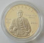 USA 1 Dollar 2004 Thomas Alva Edison Silver Proof