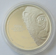 Niue 2 Dollars 2016 Lunar Monkey 1 Oz Silver Proof