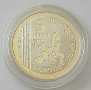 Belgium 5 Euro 2017 50 Years Heart Transplantations Silver