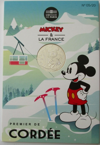 Frankreich 10 Euro 2018 Mickey Mouse Silence on Tourne